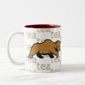 Tea Rustic Wildlife Grizzly Brown Beer Tweekleurige Koffiemok (Links)