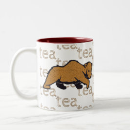 Tea Rustic Wildlife Grizzly Brown Beer Tweekleurige Koffiemok