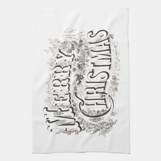 TEA SAMEN MET  "MERRY CHRISTMAS" THEEDOEK (Verticaal)