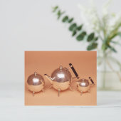 Tea-service met gelteninterieurs briefkaart (Staand voorkant)