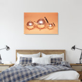Tea-service met gelteninterieurs canvas afdruk (Insitu (Slaapkamer))