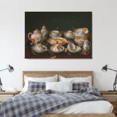 Tea set canvas afdruk (Insitu (Slaapkamer))