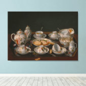 Tea set canvas afdruk (Insitu (Houten vloer))