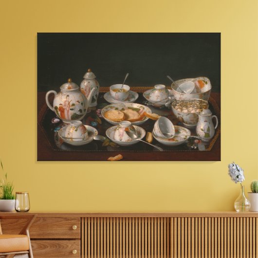 Tea set canvas afdruk (Insitu (Woonkamer))