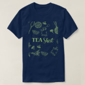 Tea Shirt Tea Lover Tea Addict (Design voorkant)
