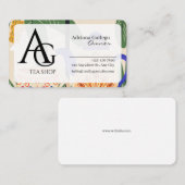 Tea Shop Visitekaartje (bewerkbaar) (Voorkant / Achterkant)