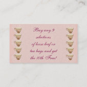 Tea Shoppe Tea House Kaart optionele Loyalty Punch (Achterkant)