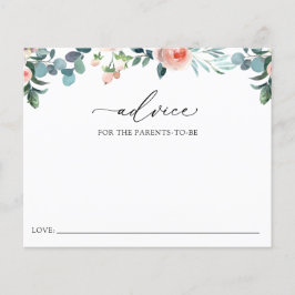 Tea Shower Advice Card voor de ouders-te-zijn