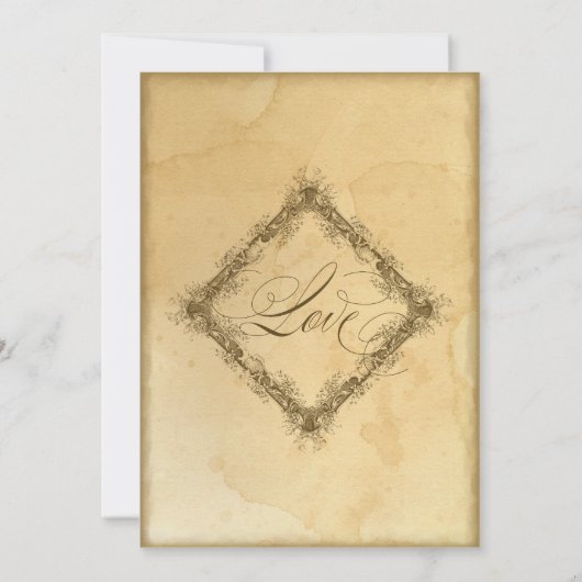  Tea Sined Rehearsal Dinner Wedding Kaart (Achterkant)