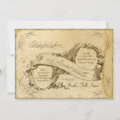 Tea Sined Vintage Wedding 1 - Vrijgezellenfeest Kaart (Voorkant)