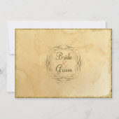 Tea Sined Vintage Wedding 1 - Vrijgezellenfeest Kaart (Achterkant)