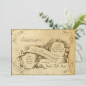 Tea Sined Vintage Wedding 1 - Vrijgezellenfeest Kaart (Staand voorkant)