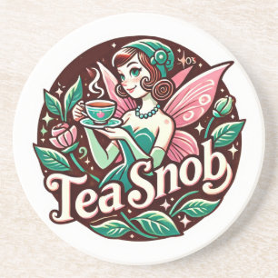 Tea Snob Fairy Zandsteen Onderzetter