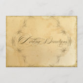 Tea Sred Vintage Wedding 1 - Rijrichting Informatiekaartje (Achterkant)