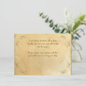 Tea Sred Vintage Wedding 1 - Rijrichting Informatiekaartje (Staand voorkant)