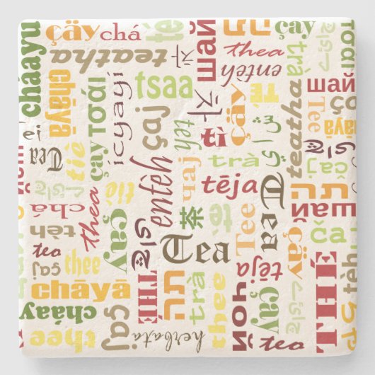 Tea Stenen Onderzetter (Voorkant)