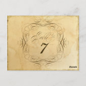 Tea Sved Vintage Wedding 1 - Kaarten met tabelnumm (Achterkant)