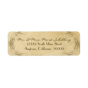 Tea Sved Vintage Wedding 1 - Overeenkomende labels