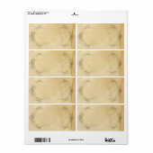 Tea Sved Vintage Wedding 1 - Overeenkomende labels (Full Sheet)