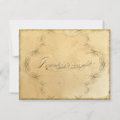 Tea Sved Vintage Wedding 1 - RSVP Response Kaart (Achterkant)