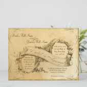 Tea Sved Vintage Wedding 1 - Uitnodiging (Staand voorkant)