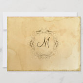 Tea Sved Vintage Wedding 1 - Uitnodiging (Achterkant)