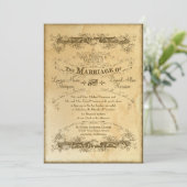 Tea Sved Vintage Wedding 2 - Uitnodiging (Staand voorkant)