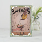  Tea Tarot Witchy Kettle Sweet 16 Party Kaart (Staand voorkant)