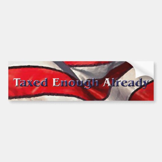 TEA - Taxed genoeg reeds Bumpersticker (Voorkant)