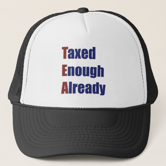 TEA - Taxed genoeg reeds Trucker Pet (Voorkant)