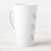 Tea Tea Tea | Eenvoudige stijlvolle schrijftypogra Latte Mok (Linkerhoek)