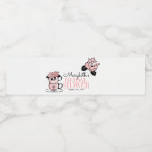 Tea Teacup Flower Vrijgezellenfeest Water Fles Lab Waterfles Etiket (Enkel label)