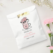 Tea Teacup Flowers Vrijgezellenfeest Favor Tassen Bedankzakje (Gezegeld)