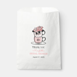 Tea Teacup Flowers Vrijgezellenfeest Favor Tassen Bedankzakje