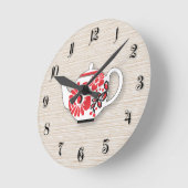 Tea teapots ronde klok (Hoek)