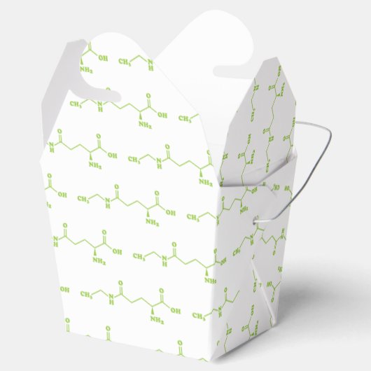 Tea Theanine Molecular Chemical Formula Bedankdoosjes (Geopend)