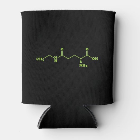 Tea Theanine Molecular Chemical Formula Blikjeskoeler (Voorkant)