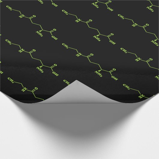 Tea Theanine Molecular Chemical Formula Cadeaupapier (Hoek)