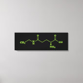 Tea Theanine Molecular Chemical Formula Canvas Afdruk (Voorkant)