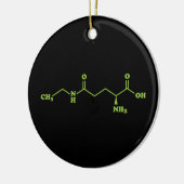 Tea Theanine Molecular Chemical Formula Keramisch Ornament (Links)