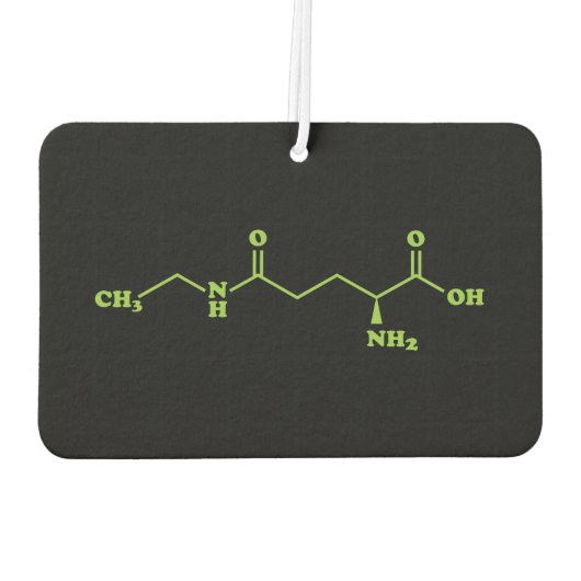 Tea Theanine Molecular Chemical Formula Luchtverfrisser (Achterkant)