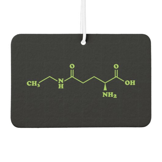 Tea Theanine Molecular Chemical Formula Luchtverfrisser (Voorkant)