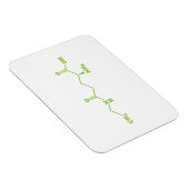 Tea Theanine Molecular Chemical Formula Magneet (Rechterzijde)