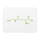 Tea Theanine Molecular Chemical Formula Magneet (Horizontaal)