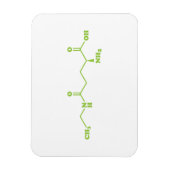 Tea Theanine Molecular Chemical Formula Magneet (Verticaal)