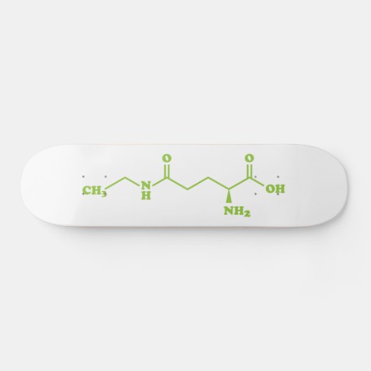 Tea Theanine Molecular Chemical Formula Persoonlijk Skateboard (Horizontaal)