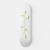 Tea Theanine Molecular Chemical Formula Persoonlijk Skateboard (Voorkant)