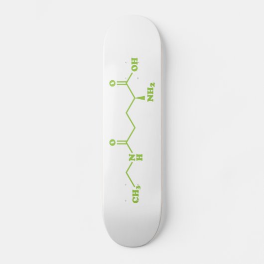 Tea Theanine Molecular Chemical Formula Persoonlijk Skateboard (Voorkant)