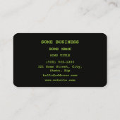 Tea Theanine Molecular Chemical Formula Visitekaartje (Achterkant)