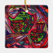 Tea-tijd Keramisch Ornament (Voorkant)